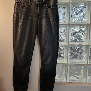 PAIGE Charcoal Cropped Jeans